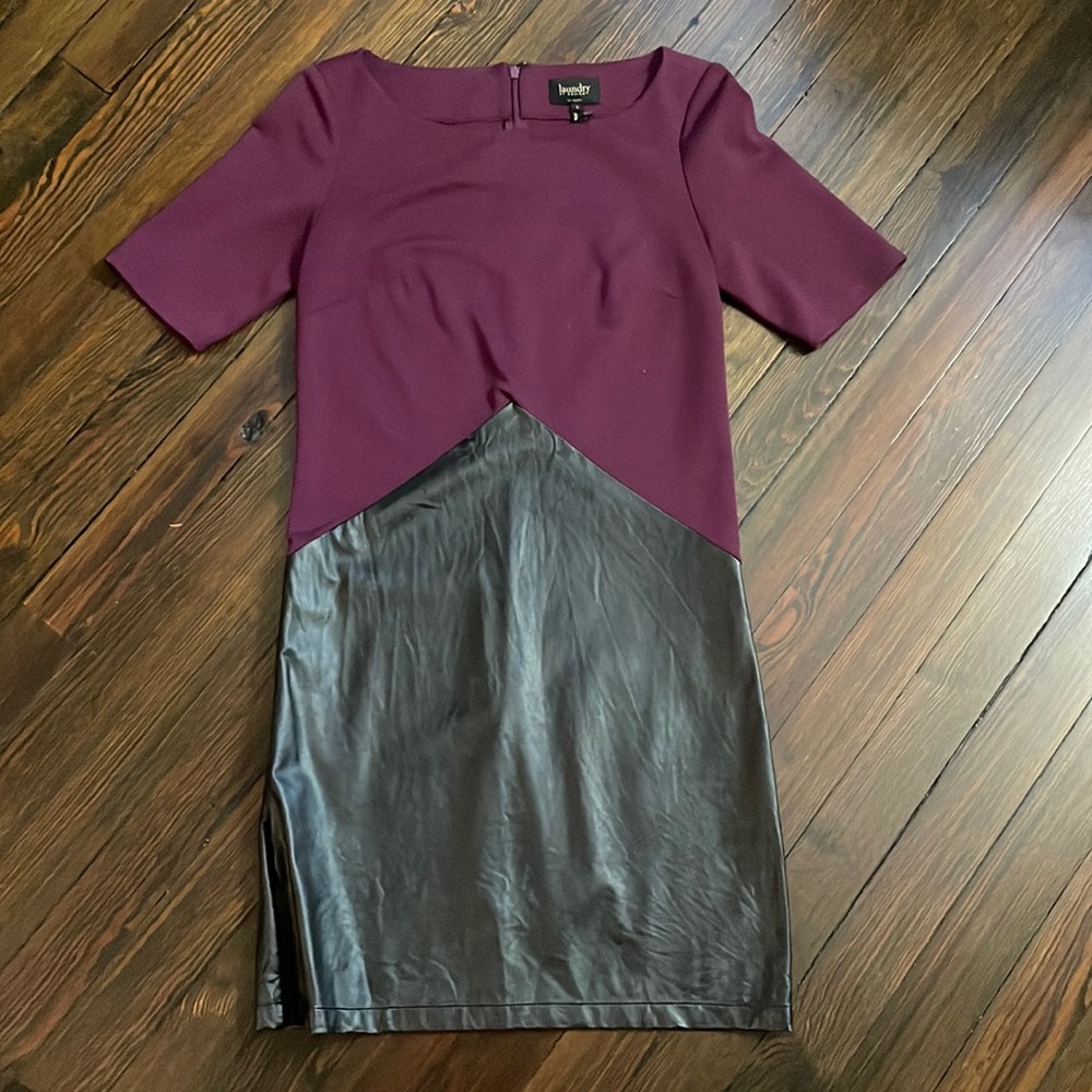 Vegan leather dress